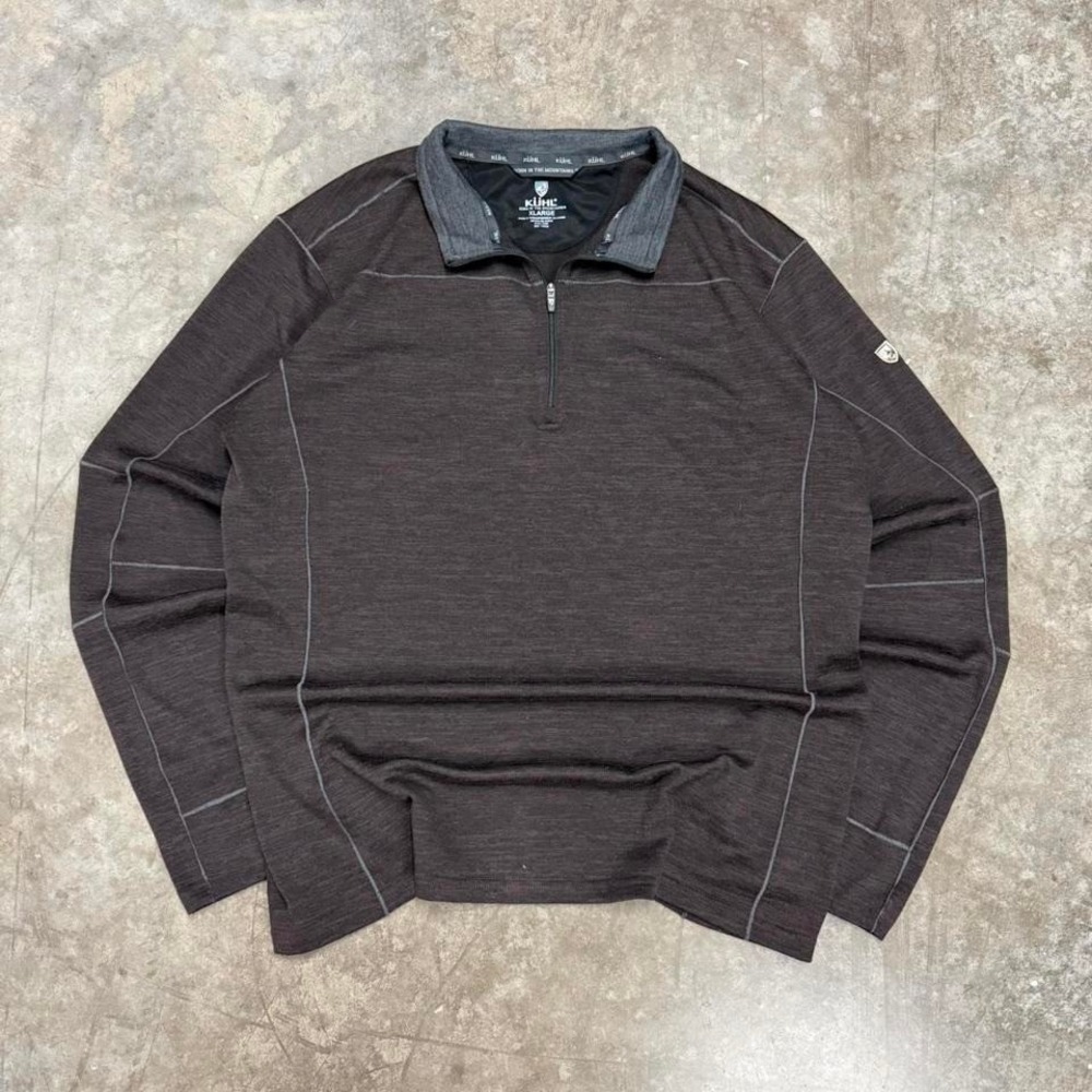 KÜHL Ryzer Brown Lightweight Breathable Quarter Zip Size XL
